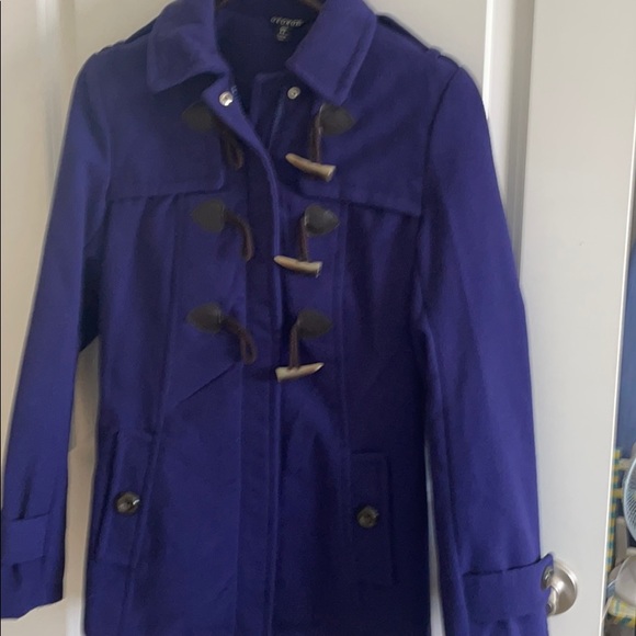 Jackets & Blazers - Blue pea coat NWT